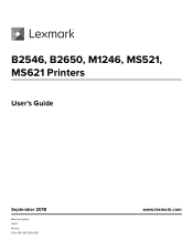 Lexmark MS521 Users Guide PDF