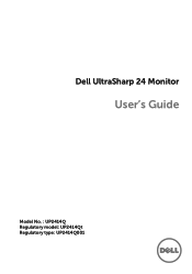 Dell UP2414Q Dell  UltraSharp 24 User's Guide