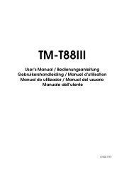 Epson TM-T88III User Manual