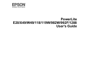 Epson PowerLite 1288 Users Guide