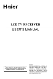 Haier ULT-19NC User Manual