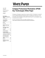 HP Professional AP500 Compaq Professional Workstation AP500 Key Technologies White Paper