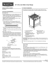 Maytag MGS8880DS Dimension Guide