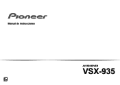Pioneer VSX-935 7.2-Channel Network AV Receiver Instruction Manual Spanish