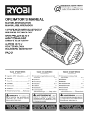 Ryobi PAD01B Operation Manual