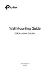 TP-Link TL-SG116E Wall Mountable Switches Wall Mounting Guide