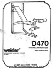 Weider 2uprtw/leg Curlcobra Bench English Manual