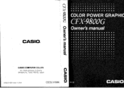 Casio CFX-9800G-w Owners Manual