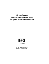 HP LH6000r HP Netserver Fibre Channel HBA Guide