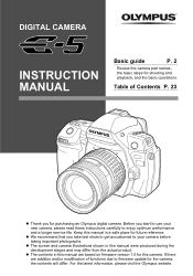 Olympus E-5 E-5 Instruction Manual (English)
