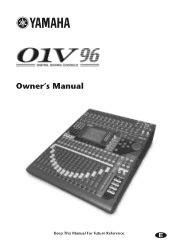 Yamaha 01V96 Owner's Manual