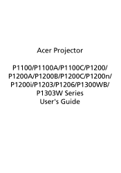 Acer P1200 User Manual