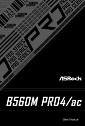 ASRock B560M Pro4/ac User Manual