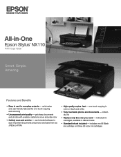 Epson NX110 Product Brochure