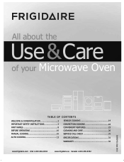 Frigidaire FGMV154CLF Complete Owner's Guide (English)