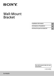 Sony XR-77A80CL Wall-Mount Bracket