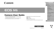 Canon EOS M6 User Manual