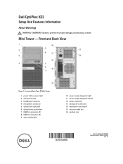 Dell OptiPlex XE2 Dell OptiPlex XE2 Series Setup And Features Information