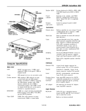 Epson ActionNote 4000 Product Information Guide