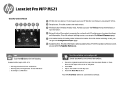 HP LaserJet Pro MFP M521 Use the Control Panel
