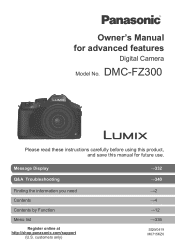 Panasonic LUMIX FZ300 Advanced Operating Manual