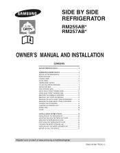 Samsung RM257ABSH/XAA Quick Guide (easy Manual) (ver.1.0) (English)
