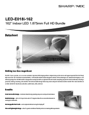 Sharp LED-E018I 162IN Data Sheet