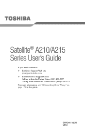 Toshiba Satellite A215-SP5811 User Guide