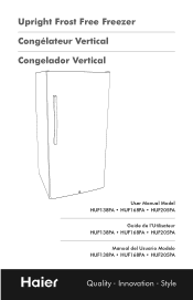 Haier HUF168EA Product Manual