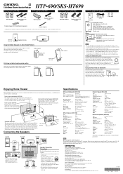 Onkyo SKS-HT690 Owner Manual