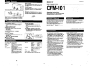 Sony CFM-101 Users Guide