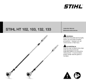 Stihl HT 102 Product Instruction Manual