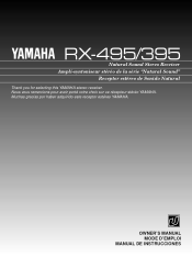 Yamaha RX-395 Owner's Manual