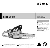 Stihl MS 193 C-E Product Instruction Manual