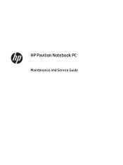 HP Pavilion 17 Maintenance and Service Guide