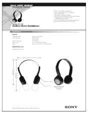 Sony MDR-IF140 Marketing Specifications