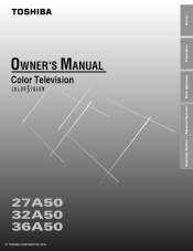 Toshiba 32A50 Owners Manual