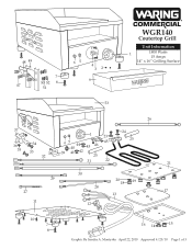 Waring WGR140 Parts List and Exploded Diagram
