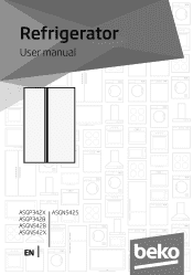 Beko ASGP342 User Manual