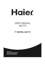Haier HLT71 User Manual