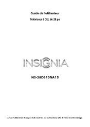 Insignia NS-28D310NA15 User Manual (French)