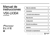 Pioneer VSX-LX304 AV Receiver Instruction Manual Spanish