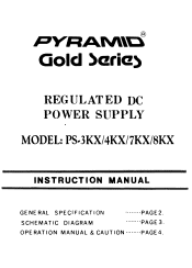 Pyle UPS8KX Instruction Manual