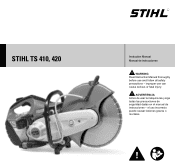 Stihl TS 420 STIHL Cutquik174 Product Instruction Manual