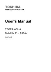 Toshiba Tecra A50-A PT645C-04G00W Users Manual Canada; English