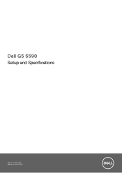 Dell G5 15 5590 G5 5590 Setup and Specifications