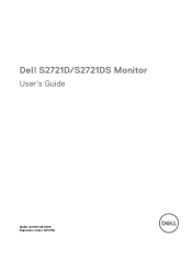 Dell S2721DS Monitor Users Guide