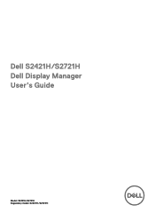 Dell S2721H Monitor Display Manager Users Guide