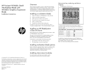 HP ProLiant WS460c HP ProLiant WS460c Gen8 Workstation Blade with WS460c Graphics Expansion Blade Installation Instructions