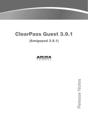 Dell PowerConnect W Clearpass 100 Software 3.9.1 Release Notes